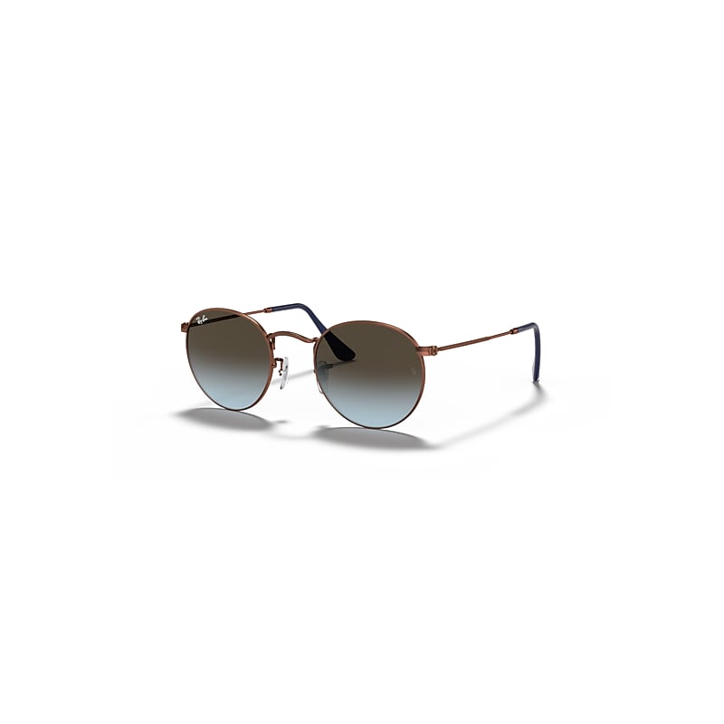 Ray-Ban Round Metal Sonnenbrillen Bronze-kupfer Fassung Blau Glas 47-21 von Ray-Ban