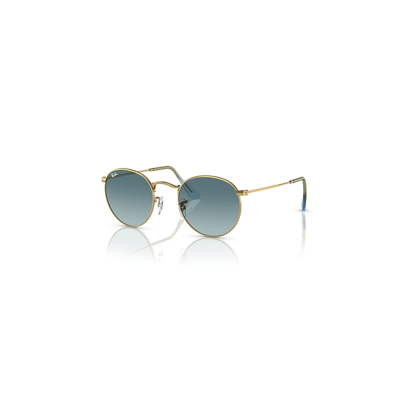 Ray-Ban Round Metal Sonnenbrillen Gold Fassung Blau Glas 47-21 von Ray-Ban