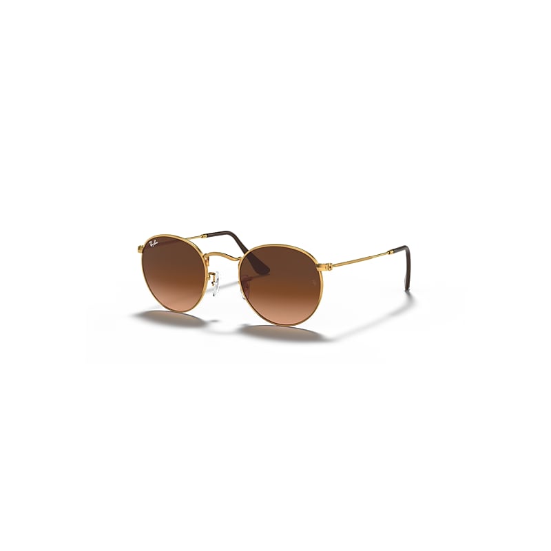 Ray-Ban Round Metal Sonnenbrillen Hellbronze Fassung Rosa Glas 53-21 von Ray-Ban