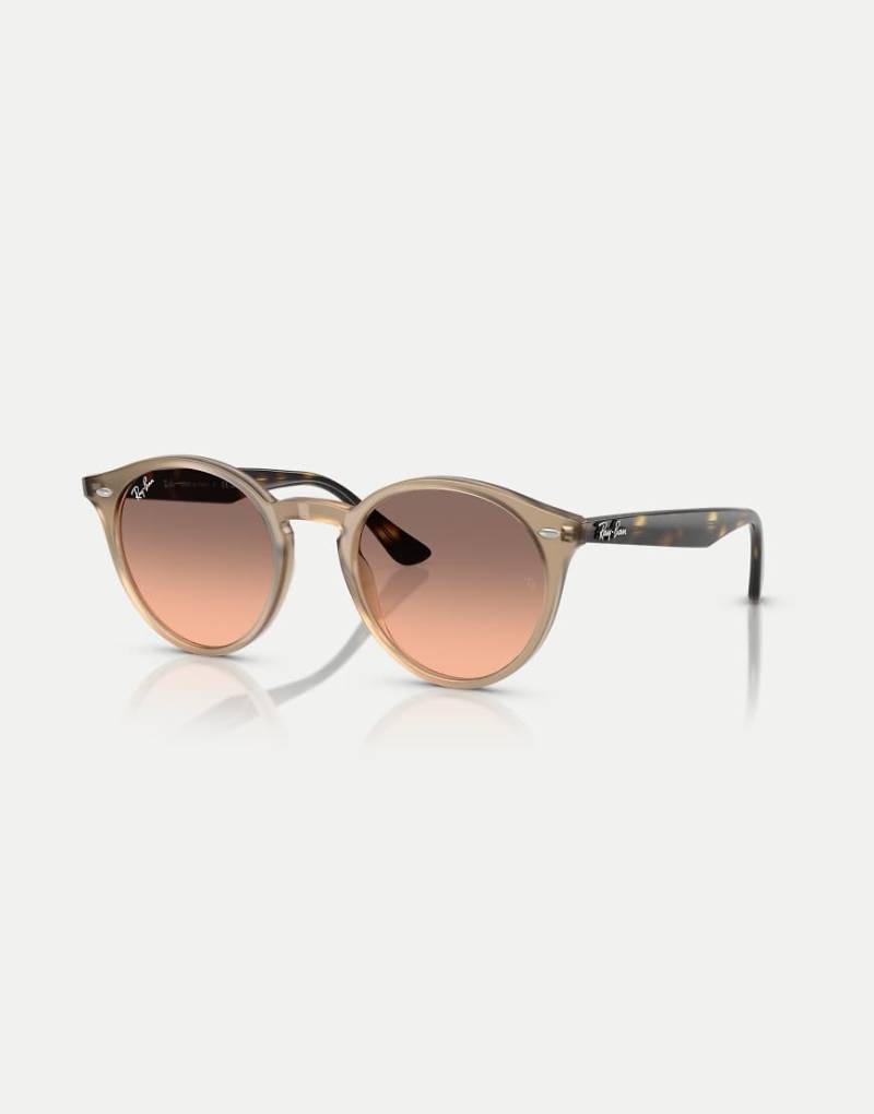 Ray-Ban - Runde Sonnenbrille in Turteltaube mit rosa Gläsern-Neutral von Ray-Ban