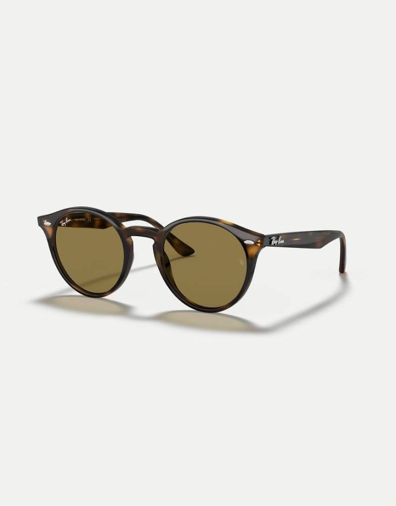 Ray-Ban - Runde Unisex-Sonnenbrille in Braun 0RB2180 von Ray-Ban