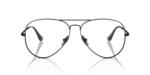 Ray-Ban Rx2241vf Wayfarer Way Low Bridge Fit Runde verschreibungspflichtige Brillenrahmen, Schwarz/Demo-Objektiv, 58 mm von Ray-Ban