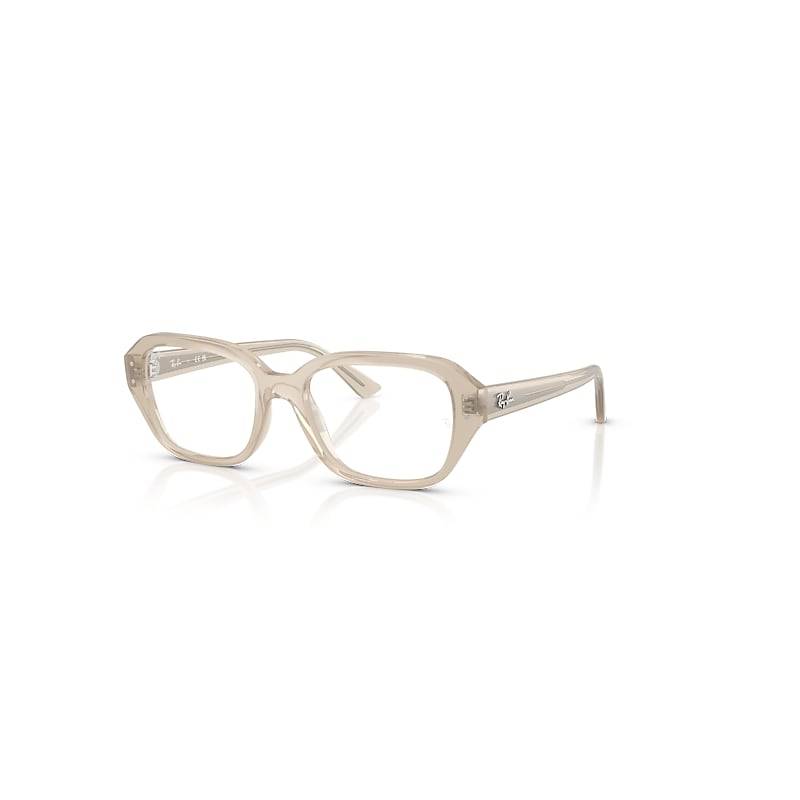 Ray-Ban Shea Optics Bio-based  Cloudy Warm Weiß Fassung Klar Glas Polarisiert 53-18 von Ray-Ban