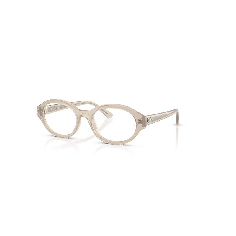 Ray-Ban Shilo Optics Bio-based  Cloudy Warm Weiß Fassung Klar Glas Polarisiert 54-20 von Ray-Ban