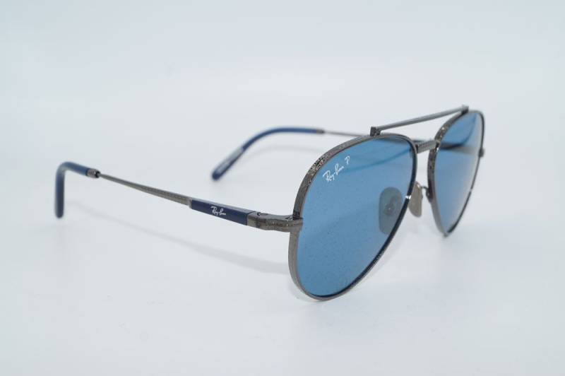 Ray-Ban Sonnenbrille RAY BAN Sonnenbrille Sunglasses RB 8225 3142S2 Titanium von Ray-Ban