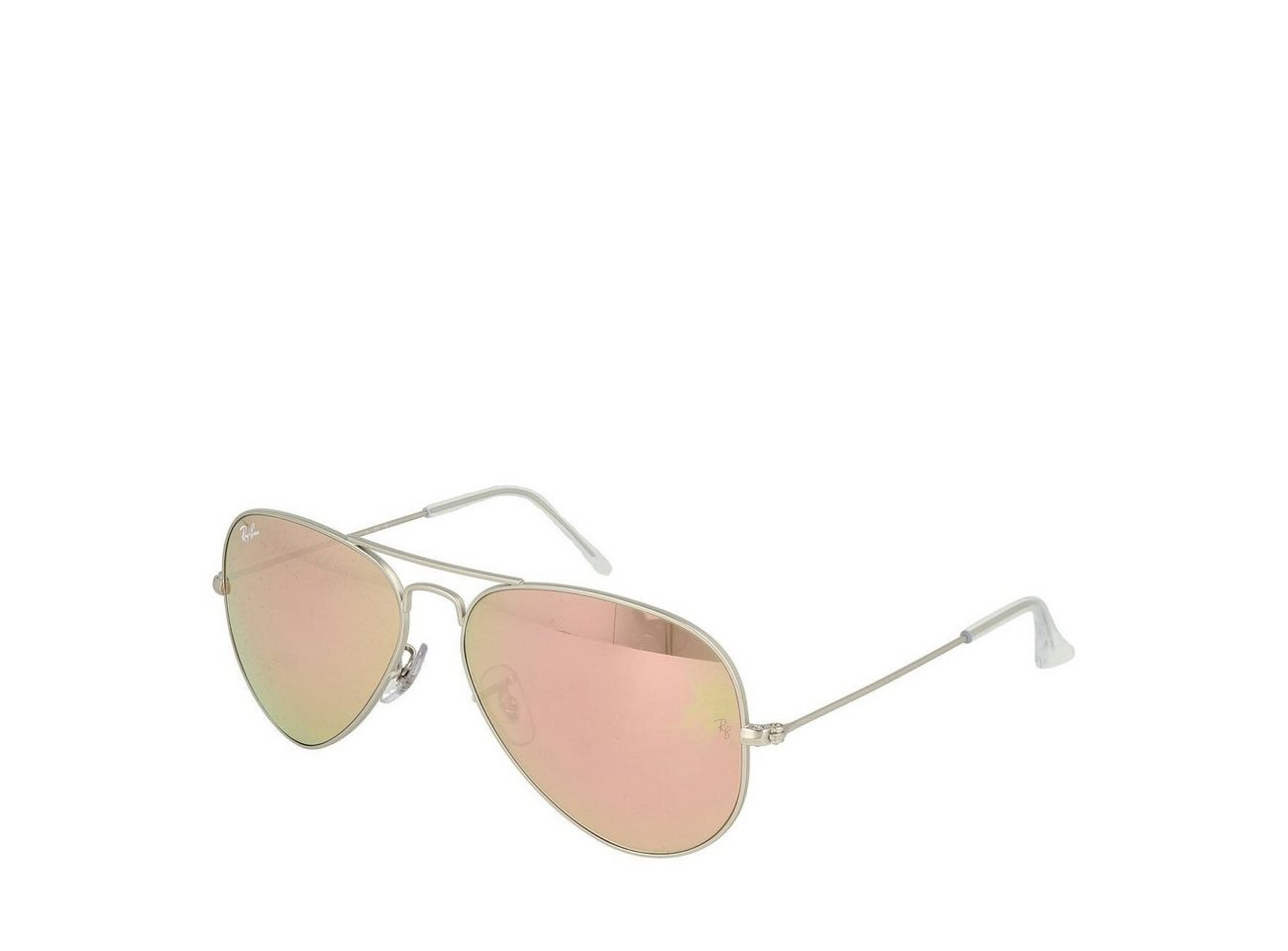 Ray-Ban Sonnenbrille Ray-Ban Aviator Large RB3025 019/Z2 58 Matte Silver Brown Mirror Pink von Ray-Ban