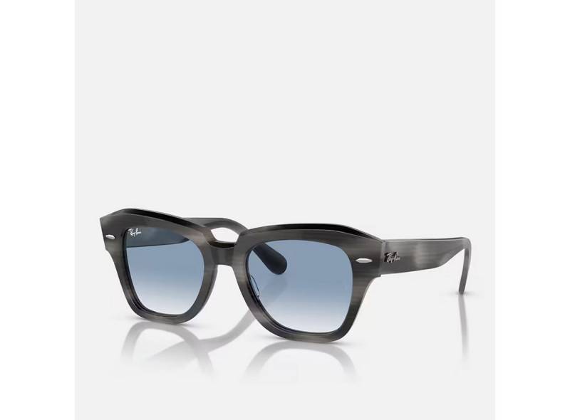 Ray-Ban Sonnenbrille Ray-Ban State Street RB2186 14043F Striped Gray von Ray-Ban