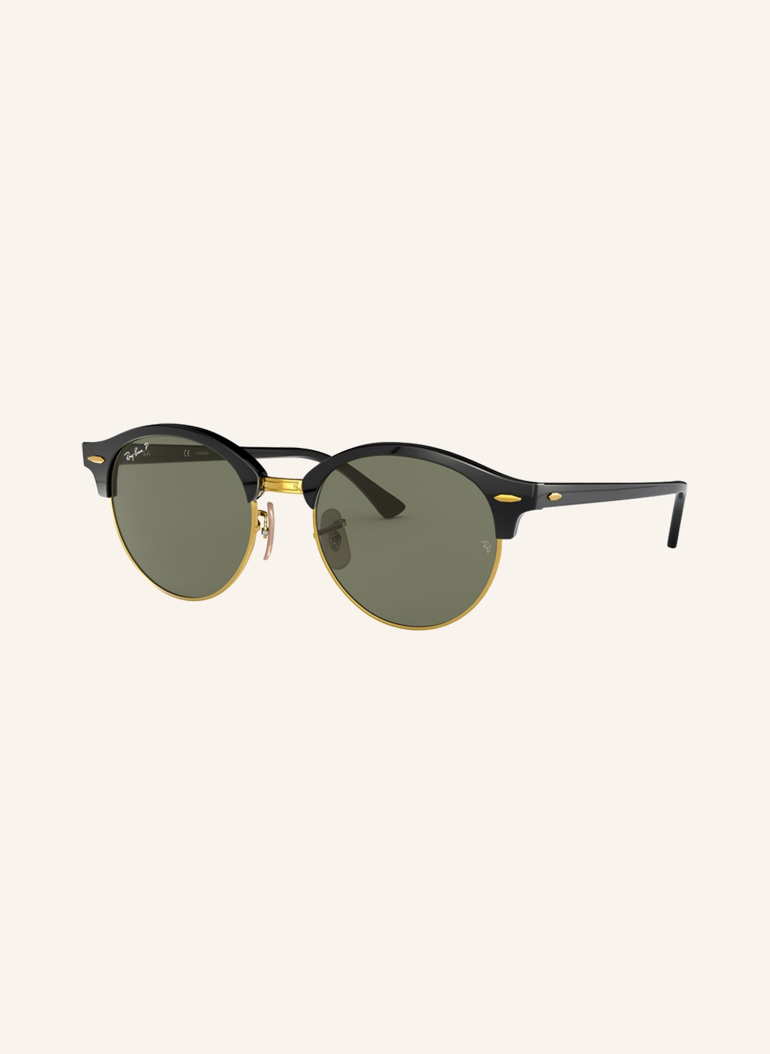 Ray-Ban Sonnenbrille rb4246 Clubround schwarz von Ray-Ban