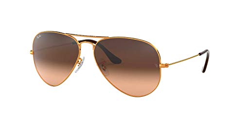 Ray-Ban Sonnenbrillen AVIATOR LARGE METAL RB 3025 Copper/Pink Brown Shaded 58/14/135 Unisex von Ray-Ban