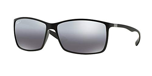 Ray-Ban Sonnenbrillen LITEFORCE TECH RB 4179 MATTE BLACK/SMOKE POLARIZED MIRROR 62/13/140 Unisex von Ray-Ban