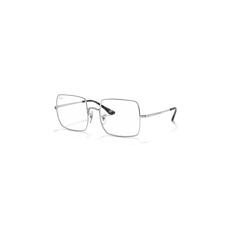 Ray-Ban Square 1971 Optics  Silber Fassung Klar Glas 54-19 von Ray-Ban