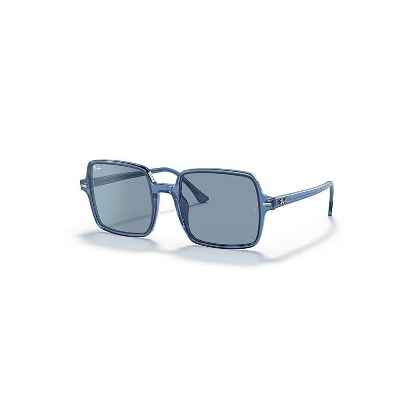 Ray-Ban Square II True Blue Sonnenbrillen Blau Fassung Blau Glas 53-20 von Ray-Ban