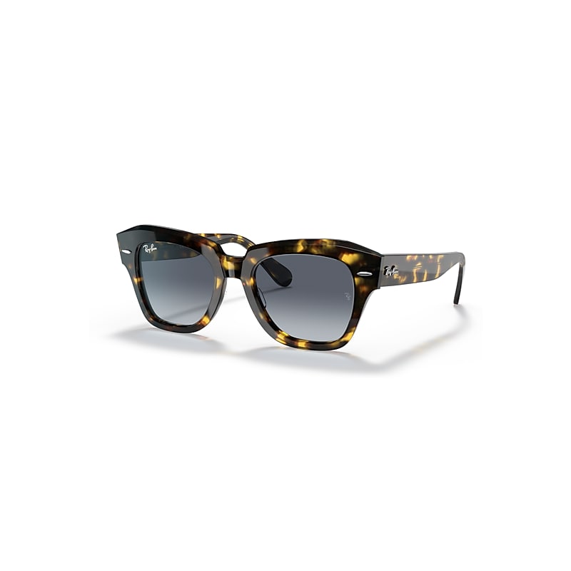 Ray-Ban State Street Fleck Sonnenbrillen Havana Gelb Fassung Grau Glas 49-20 von Ray-Ban