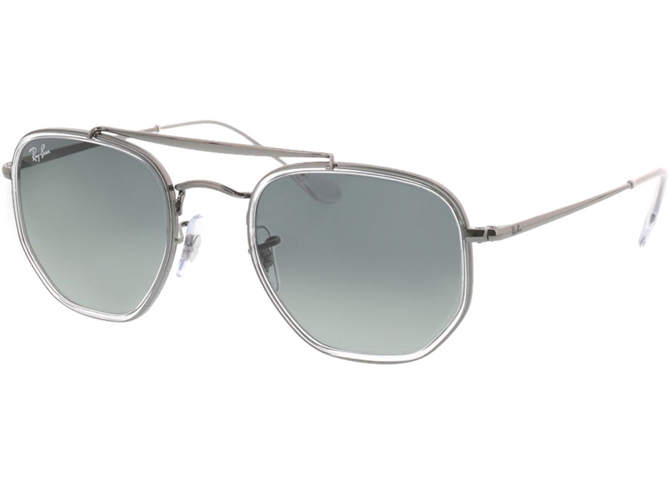 Ray-Ban The Marshal II RB3648M 004/71 52-23 Sonnenbrille mit Sehstärke erhältlich, Damen/Herren, Vollrand, Pilot von Ray-Ban