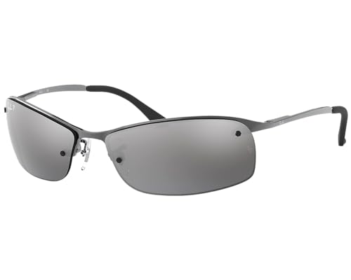 Ray-Ban Top Bar Original mit Care-Kit (Gunmetal | Silver Flash Polarized) von Ray-Ban