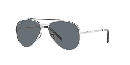 Ray-Ban Unisex 0rb3625 Sonnenbrille, Silber/Blau, 58 von Ray-Ban