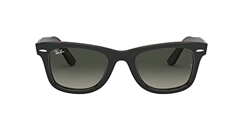 Ray-Ban Unisex-Erwachsene 0RB2140 Sonnenbrille, Gold (Top Grey On Havana), 50 von Ray-Ban