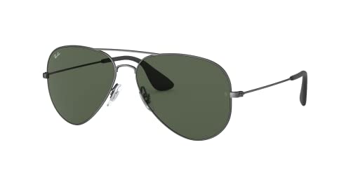 Ray-Ban Unisex-Erwachsene 0RB3558 Sonnenbrille, Schwarz (Matte Black Antique), 58 von Ray-Ban