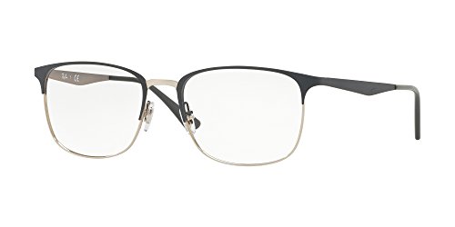 Ray-Ban Unisex-Erwachsene 0RX6421 Brillengestelle, Grau (Silver On Top Grey), 54 von Ray-Ban