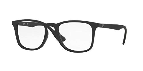 Ray-Ban Unisex-Erwachsene 0rx 7074 5364 50 Brillengestell, Schwarz (Rubber Black) von Ray-Ban