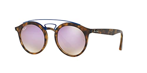 Ray-Ban Unisex-Erwachsene Gatsby I Brillengestelle, Braun (Matte Havana/Mirrorgradientlillac), 49 von Ray-Ban