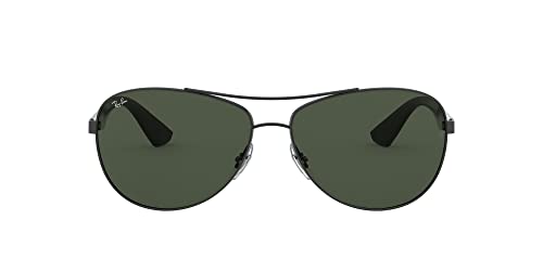 Ray-Ban Unisex 0rb3526 Sonnenbrille, Schwarz (Gestell: schwarz Glas: grau grün 006/71), Large (Herstellergröße: 63) von Ray-Ban