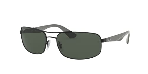 Ray-Ban Unisex Rb 3527 Sonnenbrille, Schwarz (Gestell: schwarz Glas: grau grün 006/71), X-Large (Herstellergröße: 61) von Ray-Ban