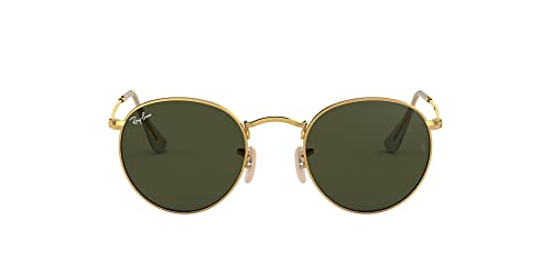 Ray-Ban Unisex Rb 3447 Sonnenbrille, Gold (Gestell: Gold Glas: Grün 001), Small (Herstellergröße: 50) EU von Ray-Ban