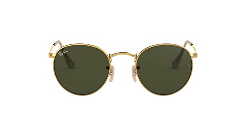Ray-Ban Unisex Rb 3447 Sonnenbrille, Gold (Gestell: Gold Glas: Grün 001), Small (Herstellergröße: 50) EU von Ray-Ban