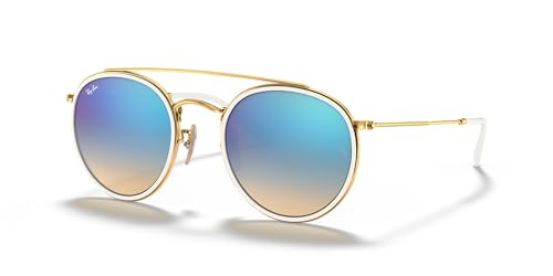 Ray-Ban RB3647N 001/4O 51 Rayban RB3647N 001/4O 51 Rund Sonnenbrille 51, Gold von Ray-Ban