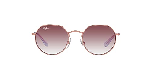 Ray-Ban Unisex Kinder 0rj9565s Sunglasses, Rotgold/Lila Shaded, 47 von Ray-Ban