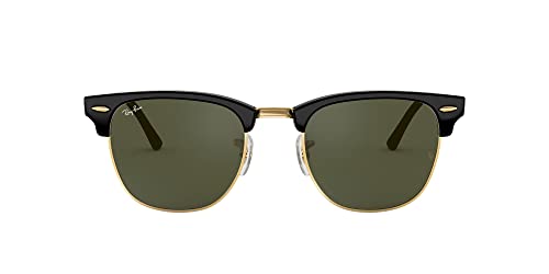 Ray-Ban Unisex RayBan Clubmaster CLUBMASTER-0RB3016FW0365, Schwarz (Black Frame with G-15 Lenses), 55.0 von Ray-Ban