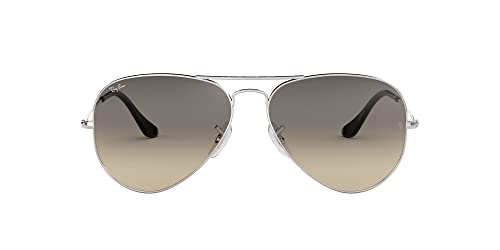 Ray-Ban Unisex Rb 3025 Sonnenbrille, Silber (Gestell: Silber, Gläser: Hellgrau Verlauf 003/32), X-Large (Herstellergröße: 62) von Ray-Ban