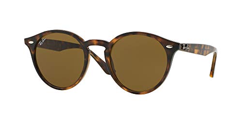 Ray-Ban Unisex Rb 2180 Sonnenbrille, Mehrfarbig (Gestell: Havana,Gläser: braun Klassisch 710/73), Medium (Herstellergröße: 49) von Ray-Ban