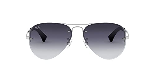 Ray-Ban Unisex Rb 3449 Sonnenbrille, Silber (Gestell: Silber, Gläser: Grau Verlauf 003/8G), Large (Herstellergröße: 59) von Ray-Ban