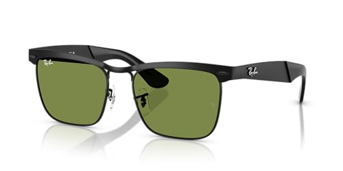 Ray-Ban Unisex Wayfarer Deluxe Sonnenbrille, Mattschwarz/Grün Ray-Ban Unisex Wayfarer Deluxe Sonnenbrille, Mattschwarz/Grün von Ray-Ban