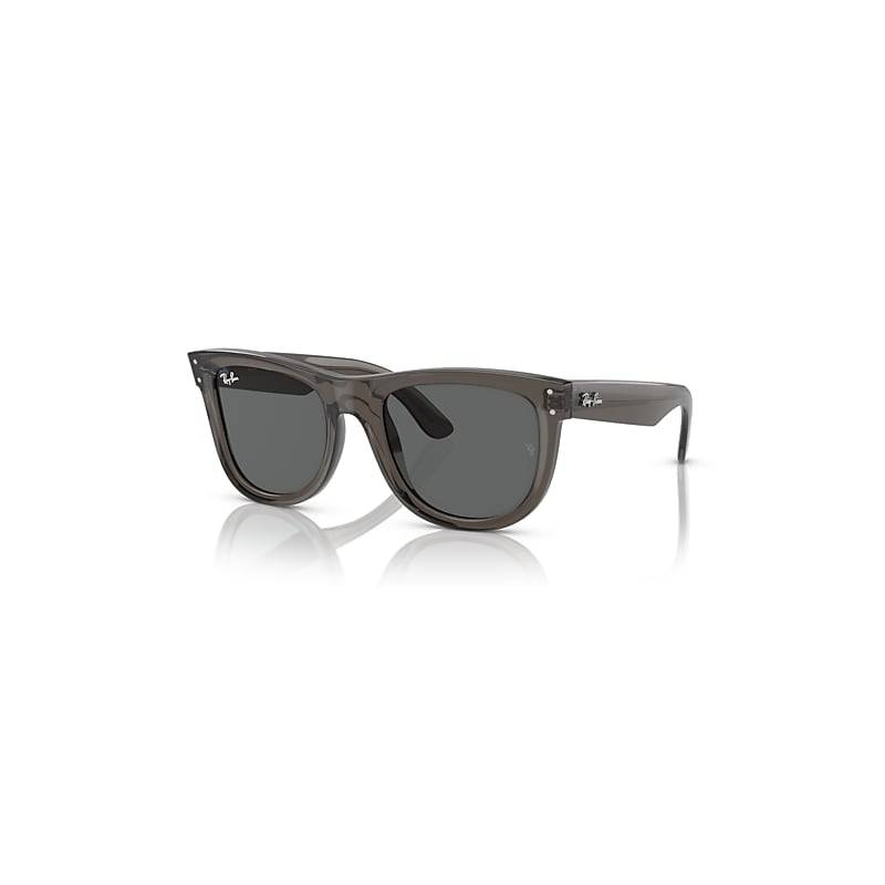 Ray-Ban Wayfarer Reverse Sonnenbrillen Dunkelgrau Transparent Fassung Grau Glas 53-20 von Ray-Ban