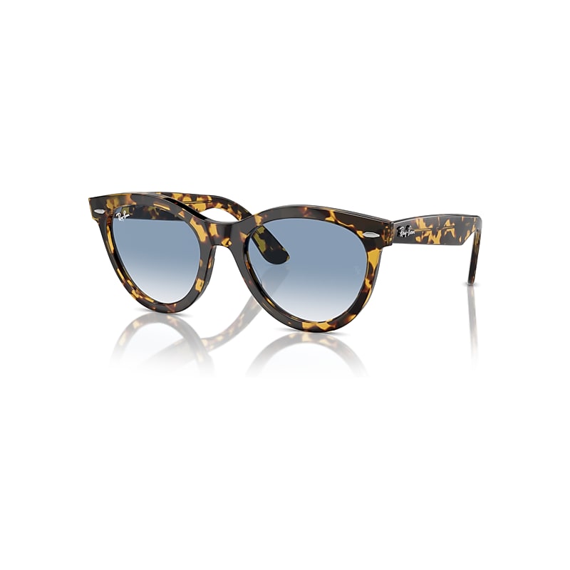 Ray-Ban Wayfarer Way Sonnenbrillen Havana Gelb Fassung Blau Glas 51-21 von Ray-Ban