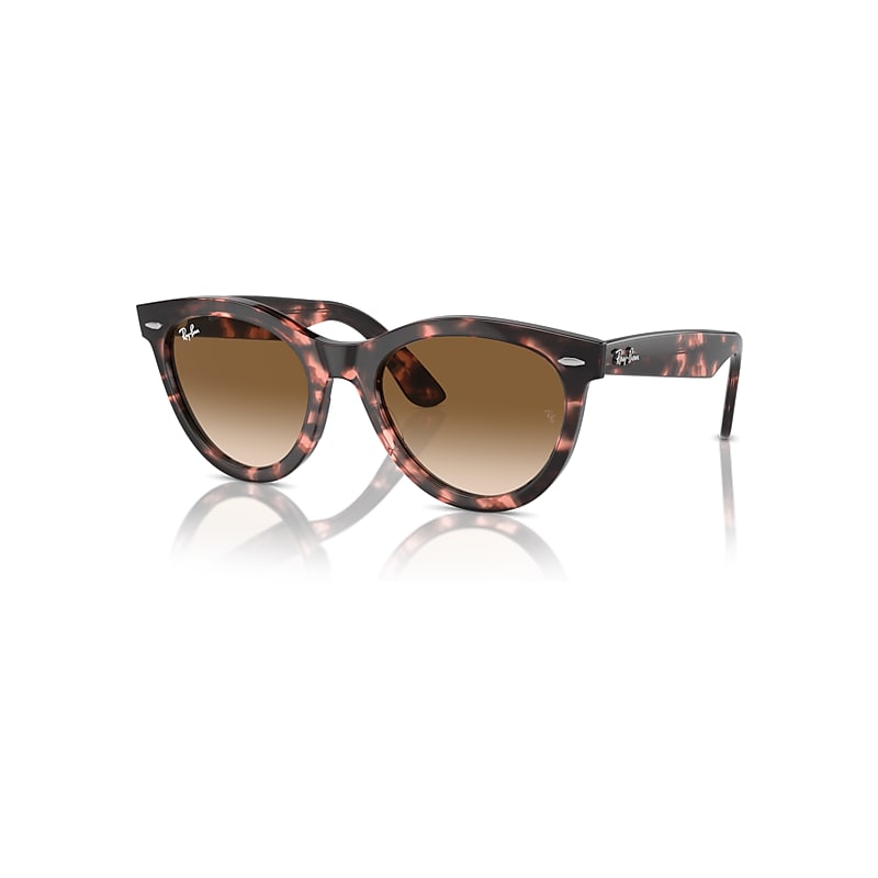 Ray-Ban Wayfarer Way Sonnenbrillen Pink Havana Fassung Braun Glas 51-21 von Ray-Ban