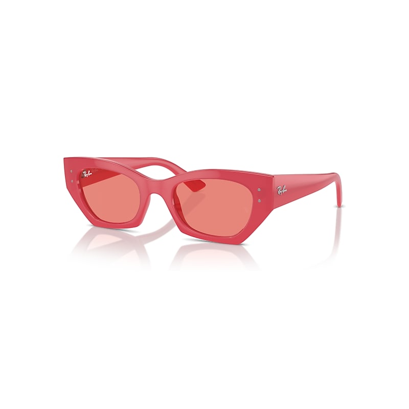 Ray-Ban Zena Bio-based Sonnenbrillen Kirschrot Fassung Rosa Glas 49-22 von Ray-Ban