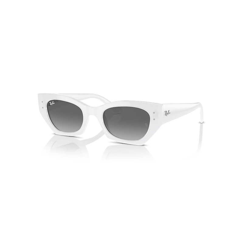 Ray-Ban Zena Bio-based Sonnenbrillen White Snow Fassung Grau Glas 52-22 von Ray-Ban