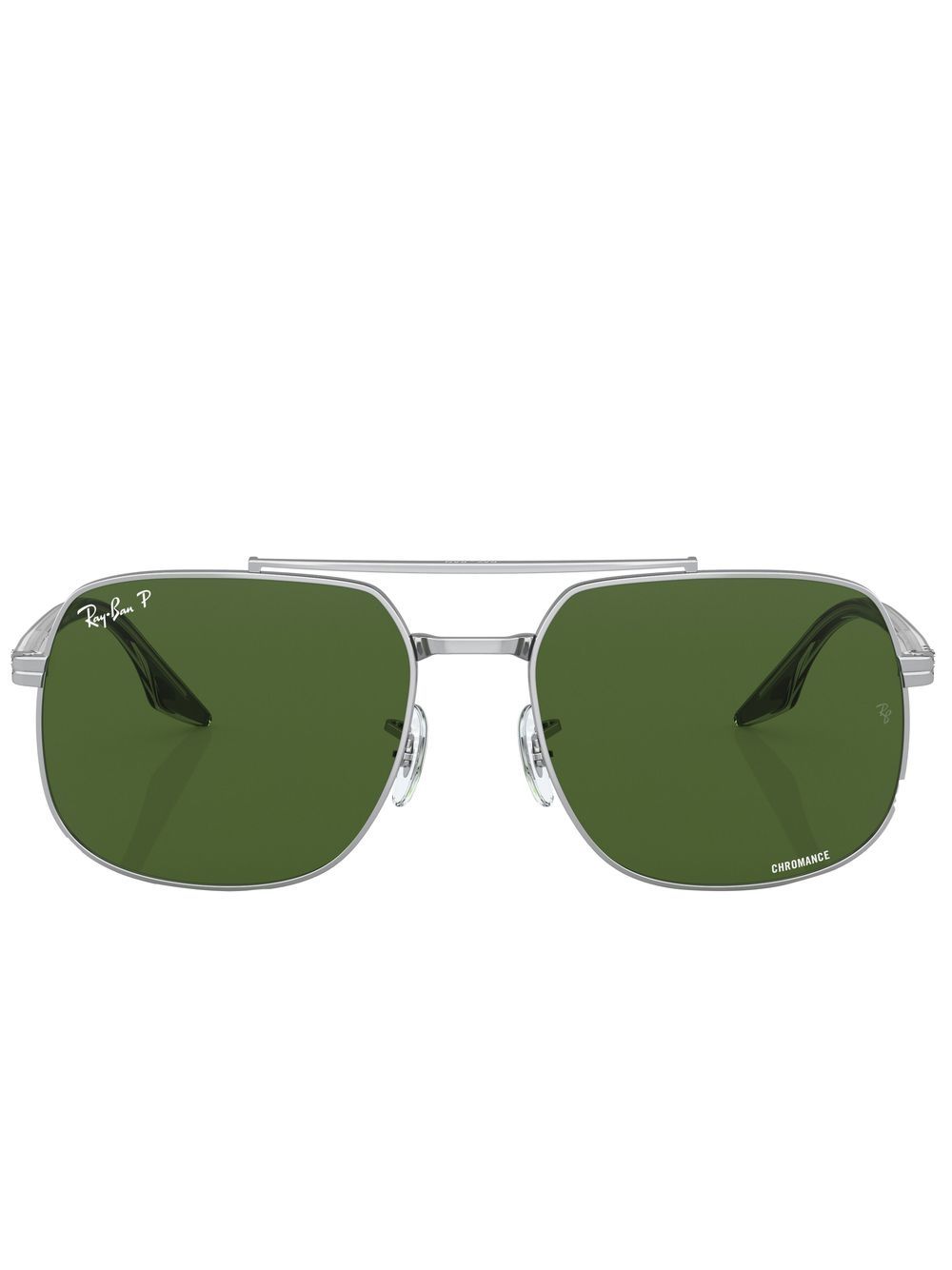 Ray-Ban Sonnenbrille mit eckigem Gestell - Silber von Ray-Ban