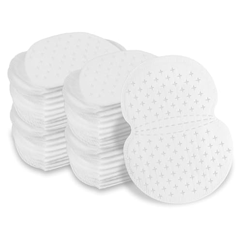Achselpads Damen Herren 50 Stück Anti Schweißpads Achseln Einweg Sweat Pads - Ultradünn und Atmungsaktiv, 5-Lagen Absorption, Wasserdicht und Durchdringungssicher, Fällt Nicht Leicht von Raykce