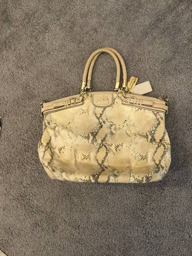 Coach Madison Lindsey Metallic Python Schlangenleder Geldbörse von RaymoTreasures