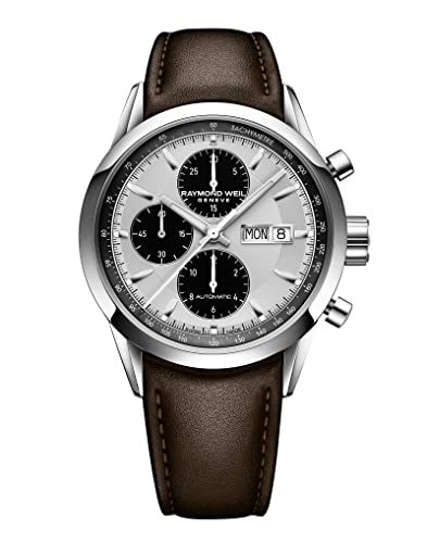 Raymond Weil WEIL Freelancer Herrenuhr - 7732 -STC-65201 - rund - mechanischer Chronograph mit automatischem Aufzug und Tages- und Datumsfunktion, Geld, Kasten 42 mm von Raymond Weil