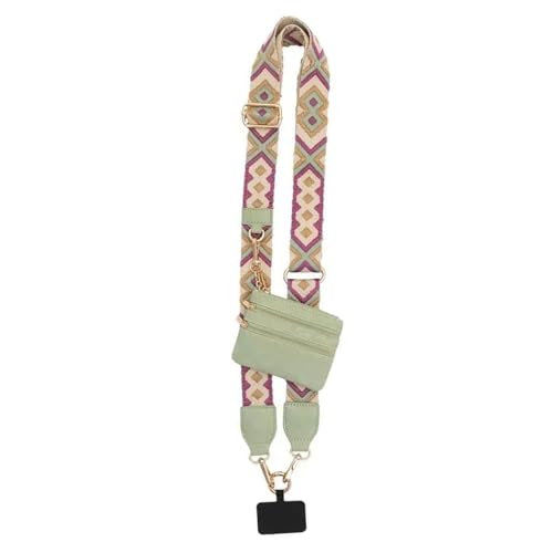 Breiter Handygurt Mit Tasche - 15X13X2 Cm Handygurt Mit Reißverschlusstasche,Handygurt Zum Umhängen Breit Und Lang,Handygurt Zum Umhängen Mit Tasche,Verstellbarer Handygurt Breit Mit Tasche, von Raypontia