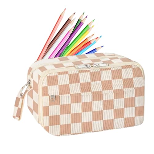 Raypontia Niedliches Federmäppchen, Süßer Bleistift Koffer, Mäppchen Aesthetic Federmappe, Multifunktionale Stiftebox Mit Reißverschluss Für Schreibtisch Büro Unterricht Kunstkurse Arbeitstreffen von Raypontia