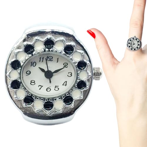Raypontia Uhrring,Präziser Ringuhr Schmuck Für Herren - Zuverlässige Zeitmessung Innovatives Design Vintage Schmuck Für Muttertag Weihnachten Geburtstag von Raypontia
