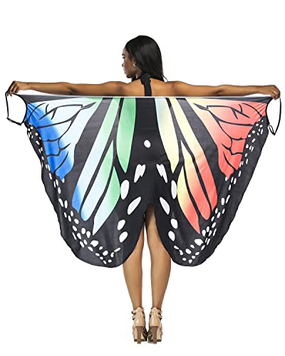 Damen Sarong Wrap Bikini Cover Up Wickeltuch Strandtuch Sommer Bikini Cover Up V-Ausschnitt Kleid Träger Ärmellos Wickelrock Urlaub Lange Strandkleider Lose Stil Strandrock,Rot von Rayson