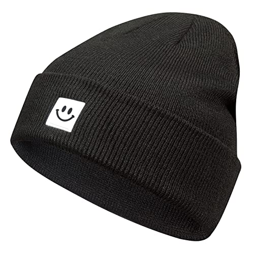 Rayson Herren Mütze Beanie Damen Herren Strickmütze Winter Mütze Jungen Mädchen Laufmütze Herren Wintermütze Damen Weihnachten Geschenke(Schwarz) von Rayson